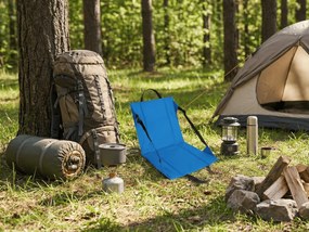 Turystyczne składane krzesło VENTO 38 cm, niebieskie