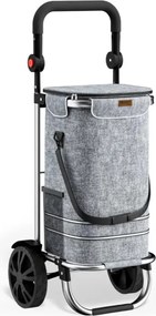 Torba na zakupy na kółkach EASY, 50l, szara Monzana