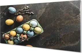 Szklany Panel Tradycyjne Pisanki i Bazie