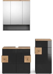 Zestaw mebli łazienkowych antracyt 73x37x64 eden