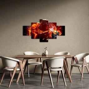 Obraz - Muzyka w płomieniach (125x70 cm)