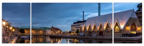 Obraz kanału wodnego - Göteborg (170x50 cm)