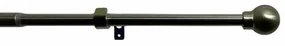 Zestaw karnisza Kula regulowany 16/19 mm, stal nierdzewna, 120 - 230 cm, bez kółek, 120 - 230 cm