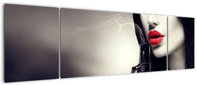 Obraz - Tajemnicza kobieta (170x50 cm)
