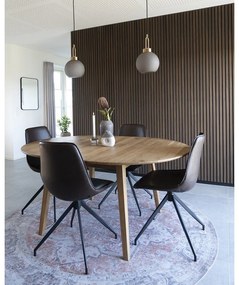 Okrągły rozkładany stół z litego drewna dębowego ø 118 cm Metz – House Nordic