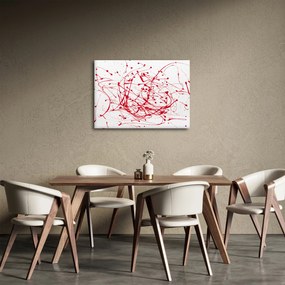 Obraz przy użyciu techniki drippingu (70x50 cm)