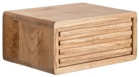 Pływająca Drewniana Szafka Nocna Deleyna Naturalna - Sklum