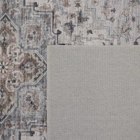 Dywan vintage INKA Klasyczny Medalion z Efektem Postarzenia Beżowo-Szary 280 cm x 370 cm