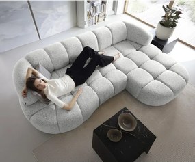 Narożnik VELPA S z elektryczną regulacją siedziska Prawostronny wolnostojący w tkaninie PUENTE 80 WERSAL