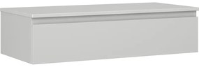 Mexen Orio szafka łazienkowa podumywalkowa 100 cm z blatem, 1 szuflada, szara mat - 91A10-10023-1-BFC62