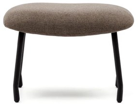 Brązowy puf Belina – Kave Home