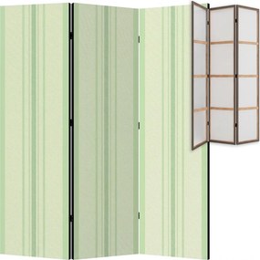Parawan pokojowy 3-częściowy 135x172 Jednostronny dekoracyjny minimalistyczny Miętowe Pionowe Pasy