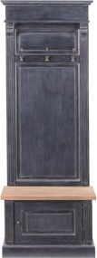 Garderoba Bradford do przedpokoju 79x45x210 old black &amp; natural