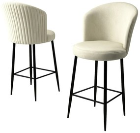 Zestaw krzeseł barowych Alte Cream and Black, 4 szt., 4 szt.