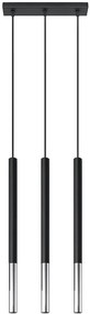 Czarna chromowana potrójna lampa wisząca - EX720 W8-H20