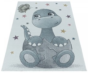 Dywan dziecięcy Funny Smoczek niebiesko-kremowy 200 cm x 290 cm