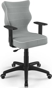 Krzesło do biurka Duo Black rozmiar 5 (146-176,5 cm) regulowane podłokietniki