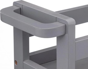 Bardzo wąski regał łazienkowy na kółkach, 3 półki, szer. 15 cm