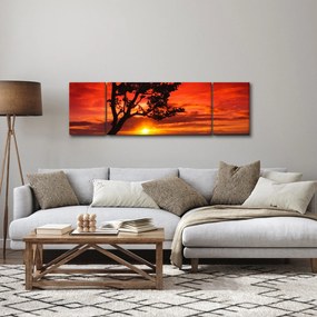 Obraz - Zachód słońca (170x50 cm)
