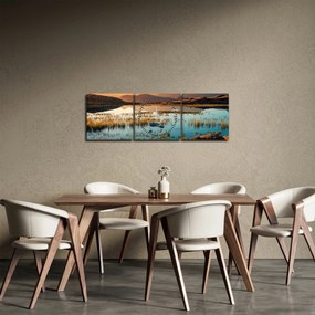 Obraz - Lac Guichard (z zegarem) (90x30 cm)