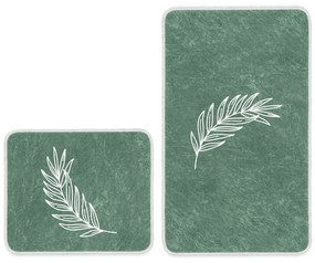 Zielone dywaniki łazienkowe zestaw 2 szt. 60x100 cm – Mila Home