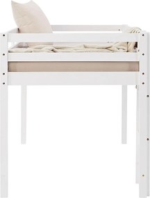 Łóżko piętrowe 90x200 cm białe