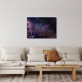 Obraz na szkle - Budda z kwiatami życia (70x50 cm)