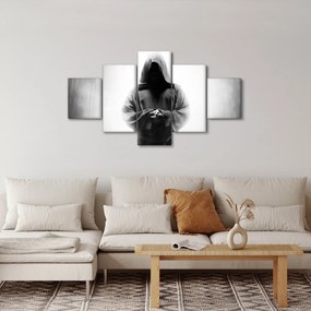 Obraz - Mnich w klasztorze (125x70 cm)