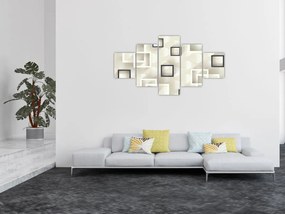 Geometryczny abstrakcyjny obraz (125x70 cm)