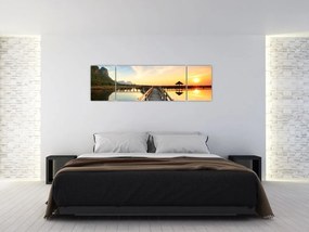 Obraz drewnianego molo (170x50 cm)