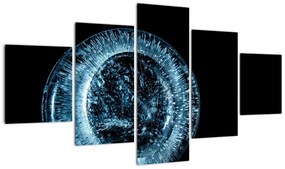 Obraz kropli lodu (125x70 cm)