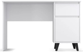 Białe biurko skandynawskie z szafką C7-F32