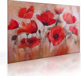 Obraz na szkle - Wilcze maki (70x50 cm)