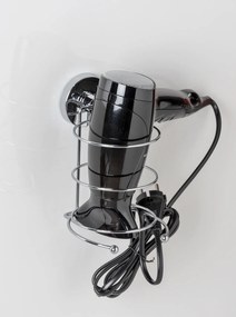 Uchwyt na suszarkę do włosów MILAZZO, Vacuum-Loc - stal chromowana, WENKO