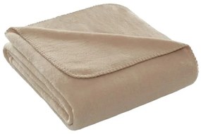 Beżowy polarowy koc 130x170 cm Brighton – Mijolnir