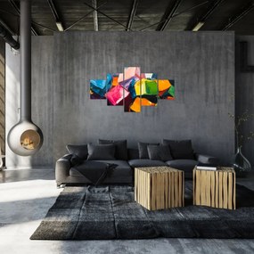 Obraz - Kolorowe kostki (125x70 cm)