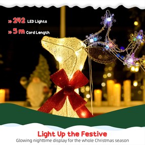 Outsunny Renifer LED — dekoracja świąteczna