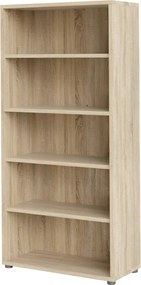 Regał do biura z półkami Prima 4 dąb sonoma