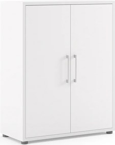 Regał biurowy z drzwiami Prima 2 biały