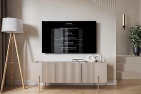 Szafka RTV Malmi 150 cm - kaszmir / złote nóżki