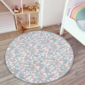 Jasnoszary dywan dziecięcy ø 100 cm Comfort – Mila Home