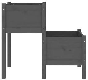 Szara podwójna donica ogrodowa - Finir