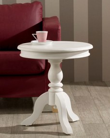 Stolik Lara śr. 50cm biały