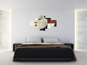 Obraz - Kobieta z profilu (125x70 cm)