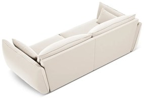 Beżowa aksamitna sofa 208 cm Vanda – Mazzini Sofas