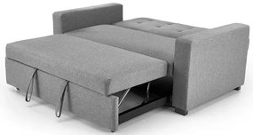 Popielata wypoczynkowa sofa rozkładana - Naria