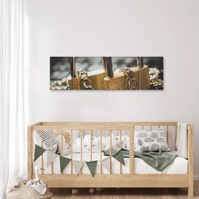 Obraz dwóch zamków (170x50 cm)