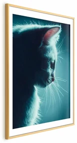 Plakat Nocny włóczęga 21x30 cm z ramą złotą z marginesem ARTGEIST B