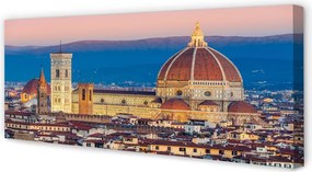 Obraz na płótnie Włoska Katedra w Nocnej Odsłonie