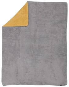 Koc Cosy Home 150x200cm  Mustard&amp;Grey